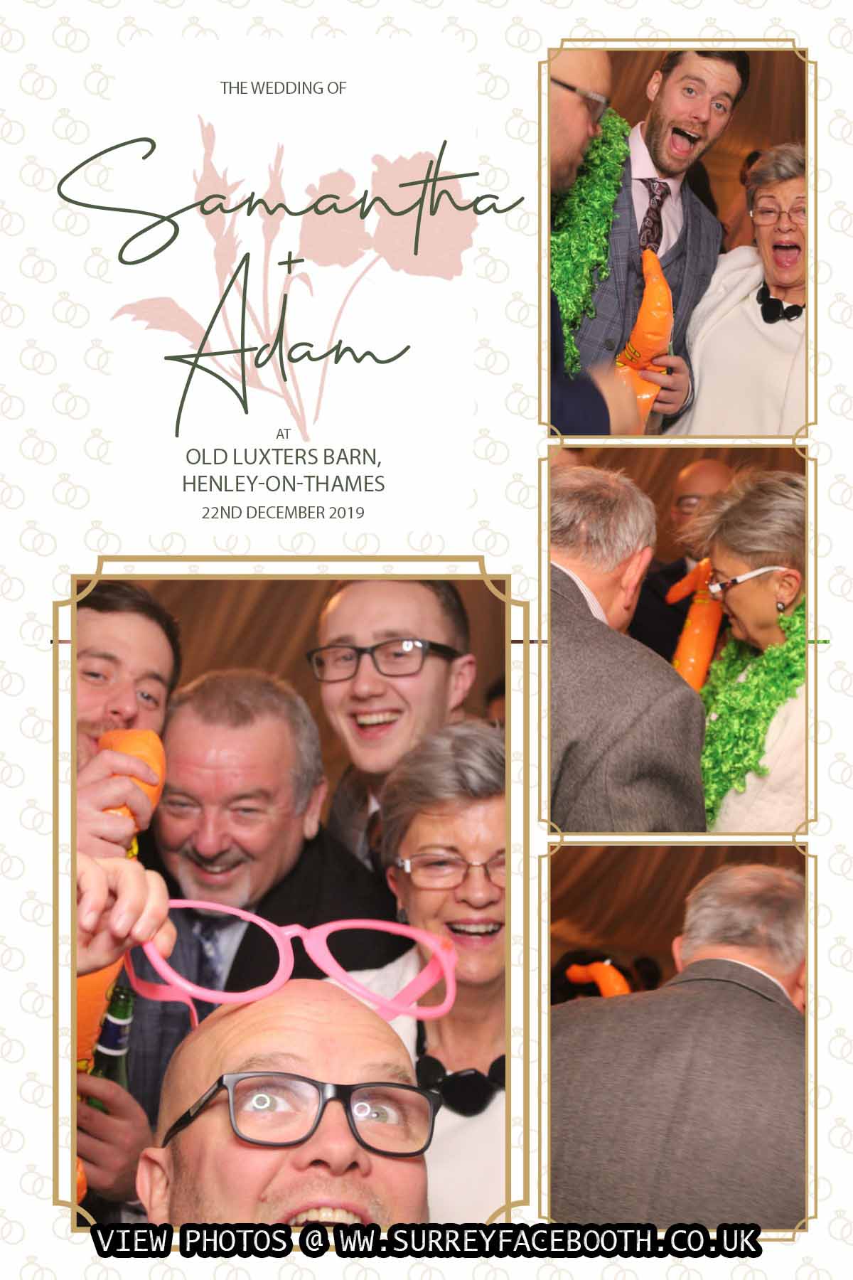Samantha and Adam's Wedding | View more photos from the event at galleries.surreyfacebooth.co.uk/u/Surrey-FaceBooth/Samantha-and-Adams-Wedding